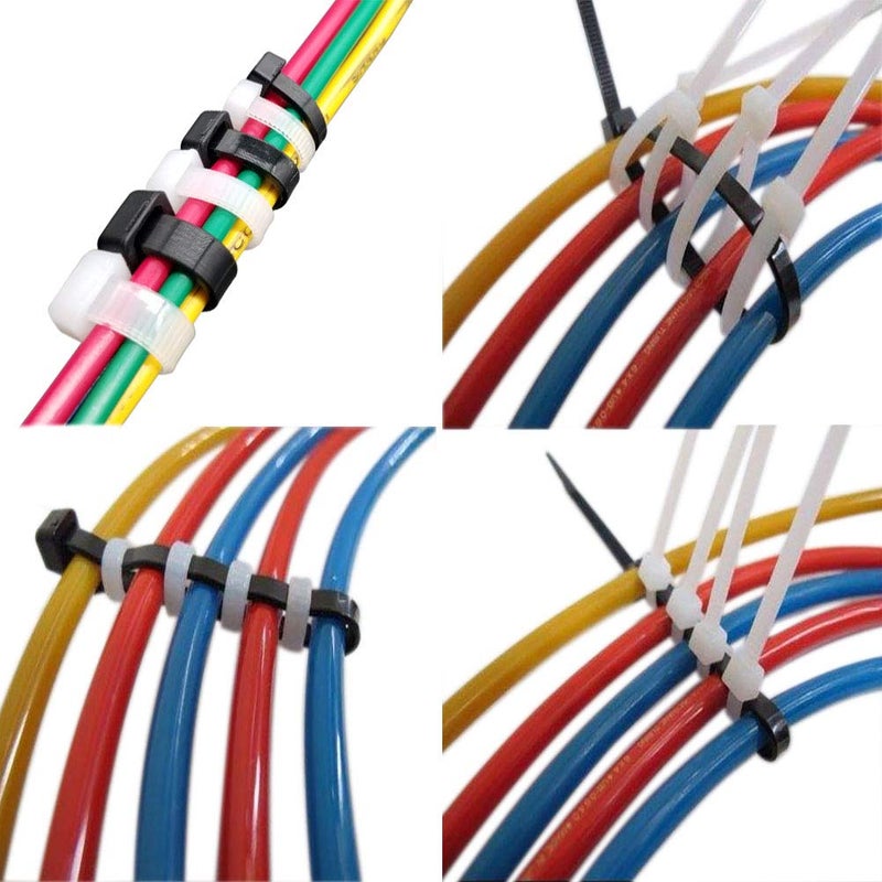 Superun Zip Tie Kit - 400 Pack Zip Ties Assorted Sizes 4 Inch, 6 Inch, 8 Inch Mix Pack in Black & White Wire Ties assortmentâ€¦ - Image 5